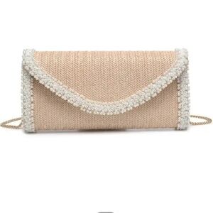 Gloria Natural Beaded
Crossbody Bag